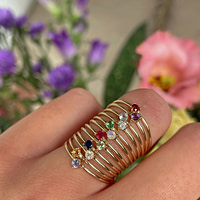 gouden geboortesteen ringen