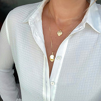 gouden lockets medaillon hangers sieradenmeisje
