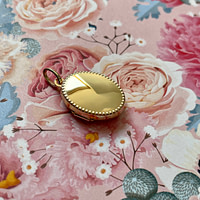 vintage gouden locket hanger medaillon