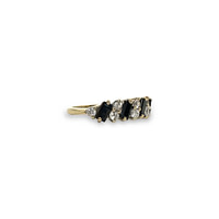 vintage eternity ring goud zirkonia