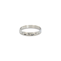 vintage ring witgoud 18k