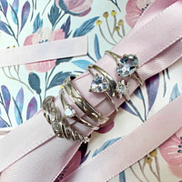vintage ringen witgoud 18 karaat