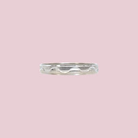 vintage witgouden band ring 18k
