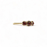 granaat trilogie ring vintage