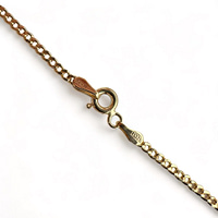 gouden schakel ketting curb 14k goud 2 mm breed