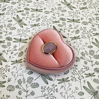 vintage ring met jade edelsteen 9 karaat goud
