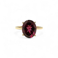 vintage ring toermalijn van 14k goud