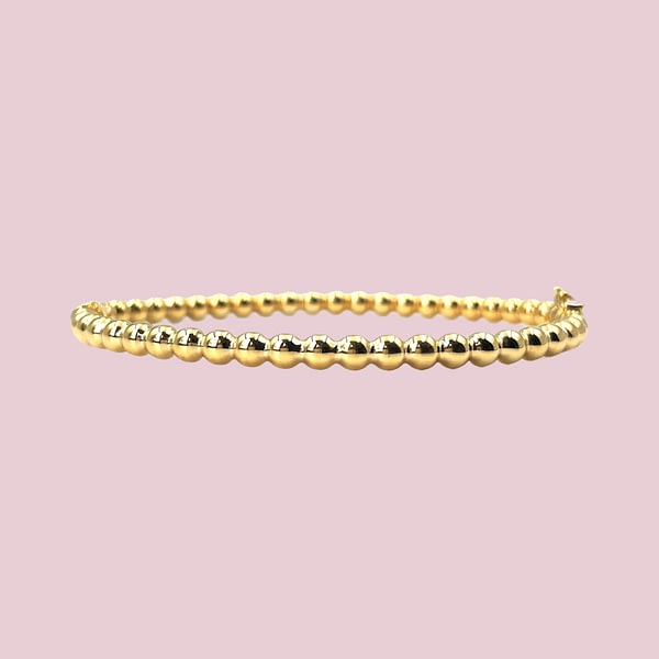 bangle van goud met bolletjes bubble bangle armband