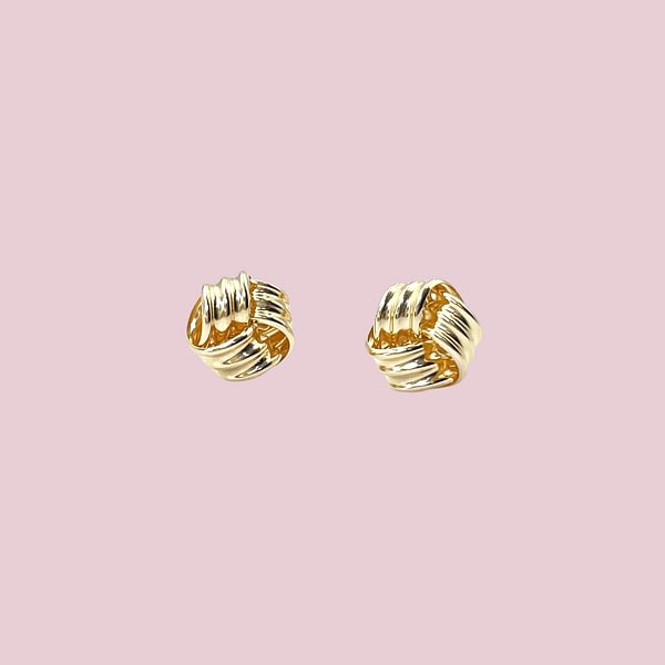 gouden oorbellen knoopje studs goud