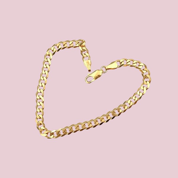 gouden schakelarmband dames gourmet 9k goud
