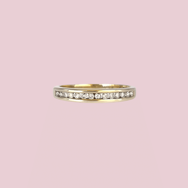 vintage eternity ring 0.15ct diamant