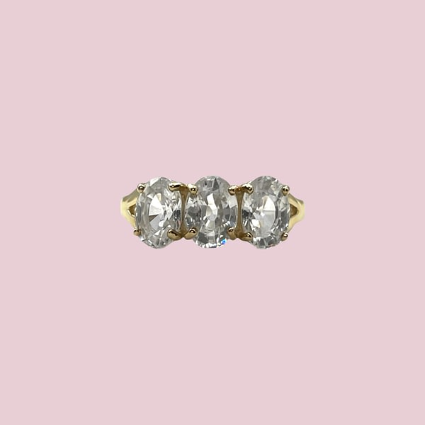 vintage trilogie ring zirkoon