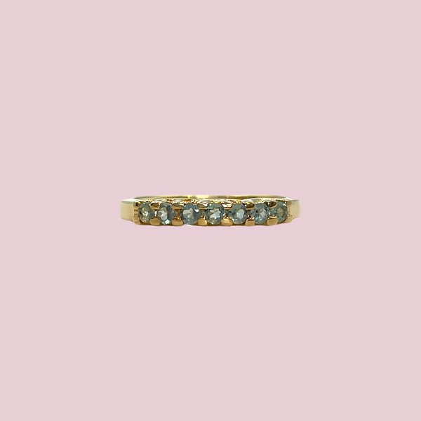 vintage eternity ring chrysoberyl