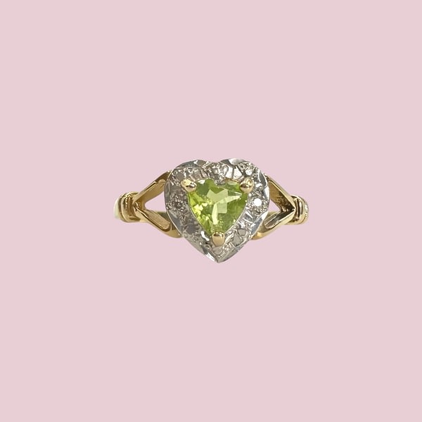 vintage ring peridoot hartje
