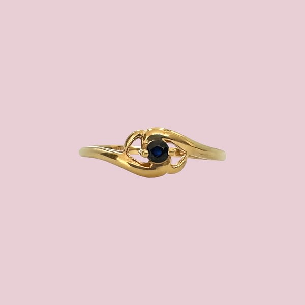 18 karaat ring saffier