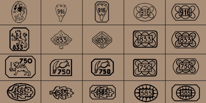 Goud keurtekens in nederland volgens de waarborgwet