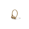 ring met granaat en opaal cluster 9k goud