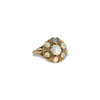 vintage ring met cluster van opalen 9 karaat goud