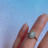 cluster ring opaal cz entourage