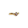 vintage gouden ring tanzaniet en diamant
