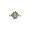 vintage opaal cluster ring van goud
