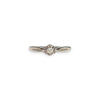 vintage ring diamant witgoud 9k
