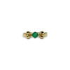 vintage ring smaragd strikje 9 karaat goud
