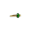 gouden ring met groene steen chrome diopside