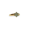 gouden ster ring cluster chrysoberyl