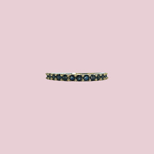 saffier eternity ring blauwe steen karaat goud