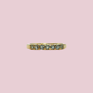 vintage eternity ring chrysoberyl