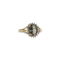 vintage mystic topaz diamant ring