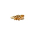 vintage ring citrien cluster 9k goud