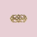 vintage gouden ring openwork ornate ring