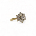 vintage ring diamant ster cluster