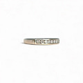 vintage diamant eternity ring witgoud