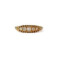 vintage ring diamanten victoriaans 5-steens