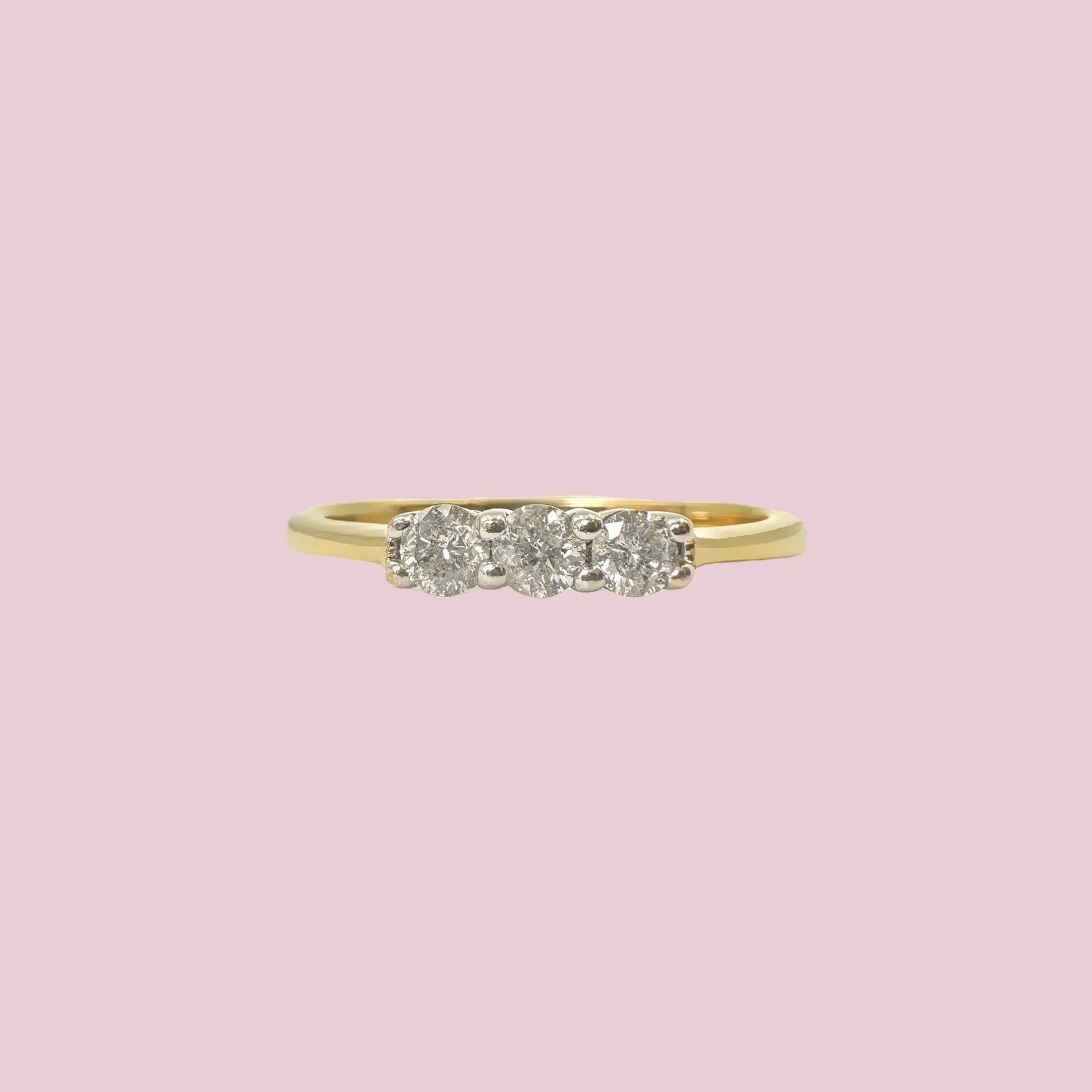 vintage ring diamant trilogie