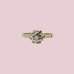 vintage diamant ring art deco stijl