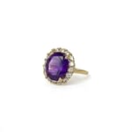 amethist ring cluster 10 karaat goud entourage