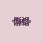 vintage amethist ring statement ring