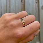 vintage ring geschakeld gucci schakels goud