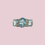 topaas trilogie ring met diamant