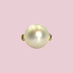 vintage parelring 14 karaat goud