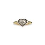 hart ring goud met zirkonia cz