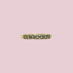 vintage eternity ring chrysoberyl