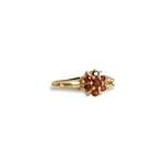 ring granaat cluster bloemetje