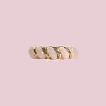 vintage ring rozenkwarts goud
