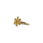 gouden ring diamant bloemetje