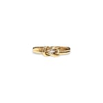ring gouden knoopje vintage